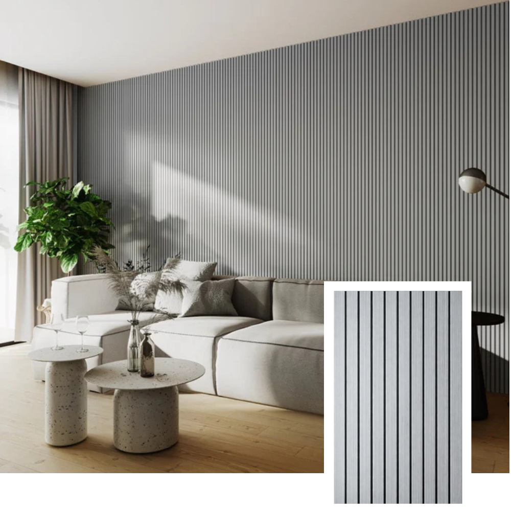 Skandiva™ Signature Acoustic Slat Panel — Natural Oak (2.7 × 1.10 m)