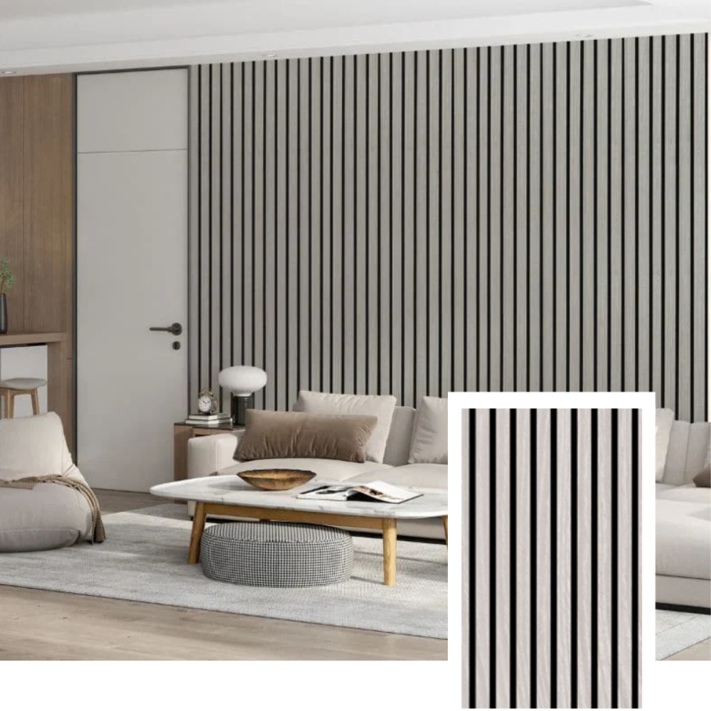 Skandiva™ Signature Acoustic Slat Panel — Natural Oak (2.7 × 1.10 m)